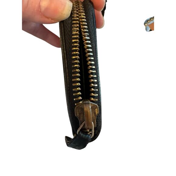 Gucci Vintage GG Canvas Tote & Wallet Set Black Monogram Leather Trim Authentic - Picture 13 of 15